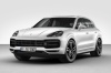 2019 Porsche Cayenne Turbo AWD in White from a front left view
